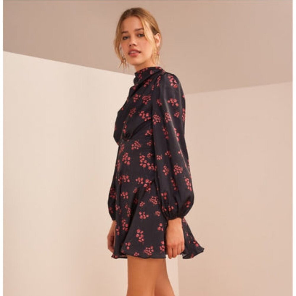 Keepsake Infinity LS Mini Dress Black Ditsy - Picture 4 of 4